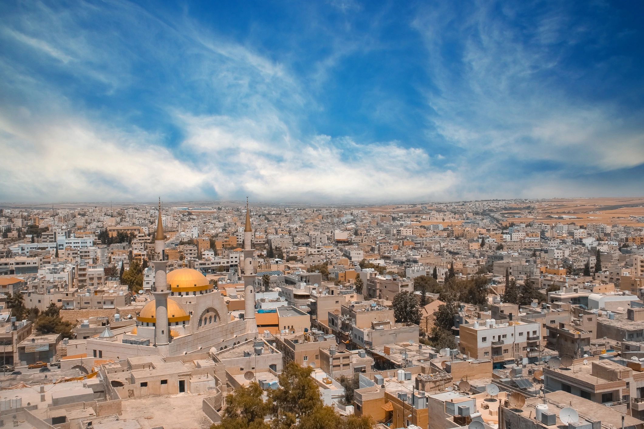 City view representing Amman, Jordan