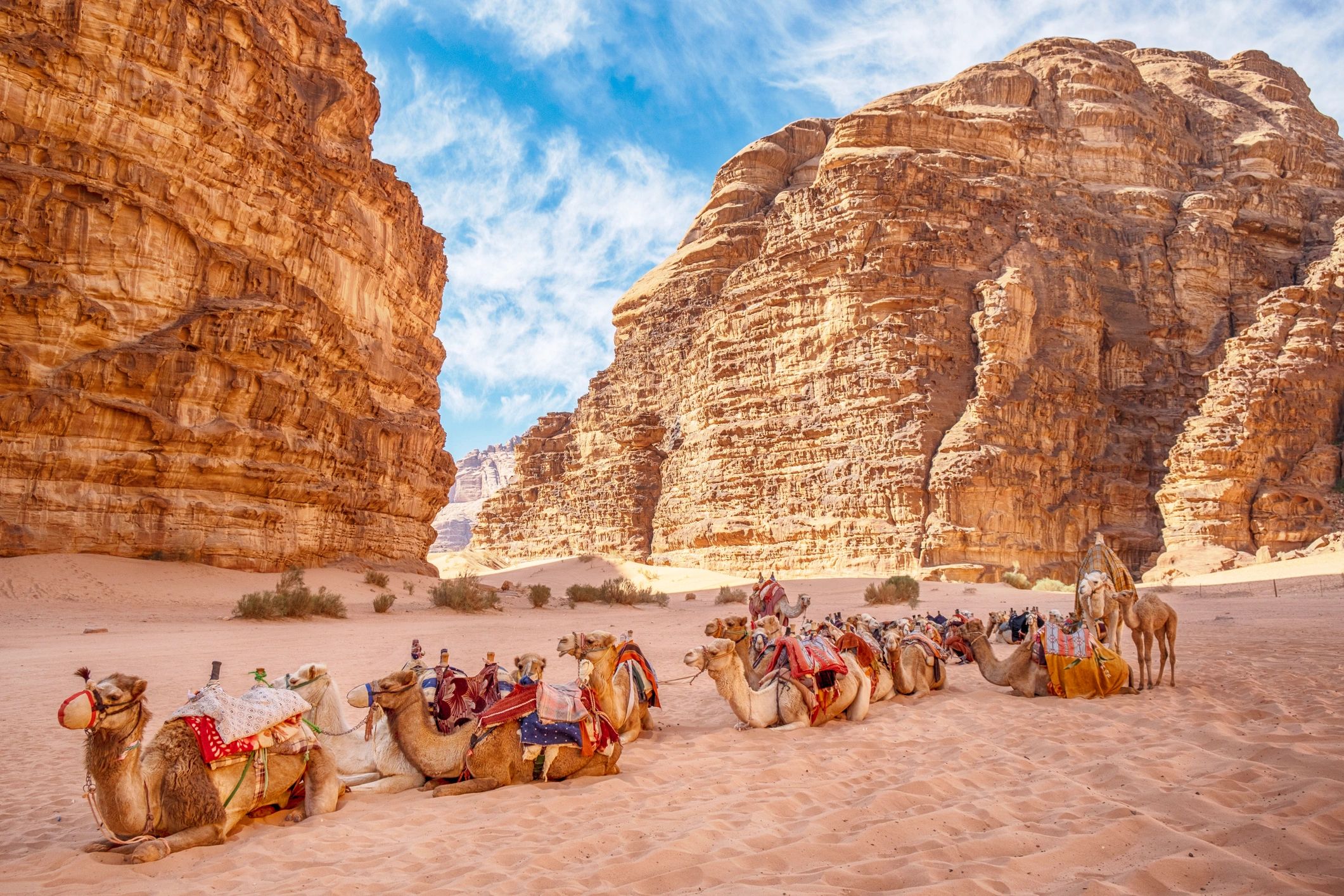 Wadi Rum desert landscape in Jordan